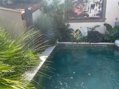 Jardinet dans le Gard aménagé par un paysagiste d'Avignon