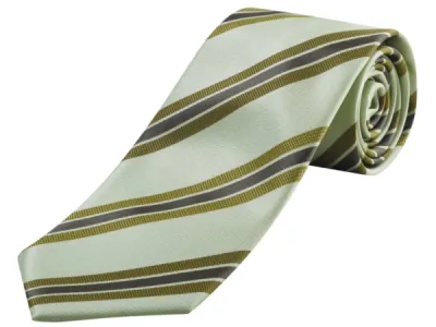 photographe accessoires textile Lyon cravate rayée vert olive en packshot