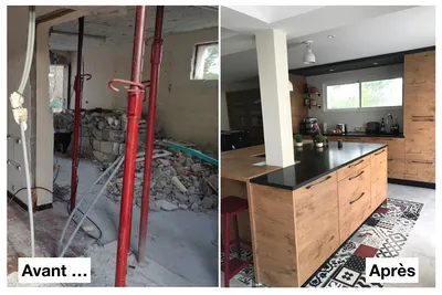 Réaménager la salle à manger, la cuisine, coin poêle et l'entrée avec un architecte d’ intérieur à Allauch