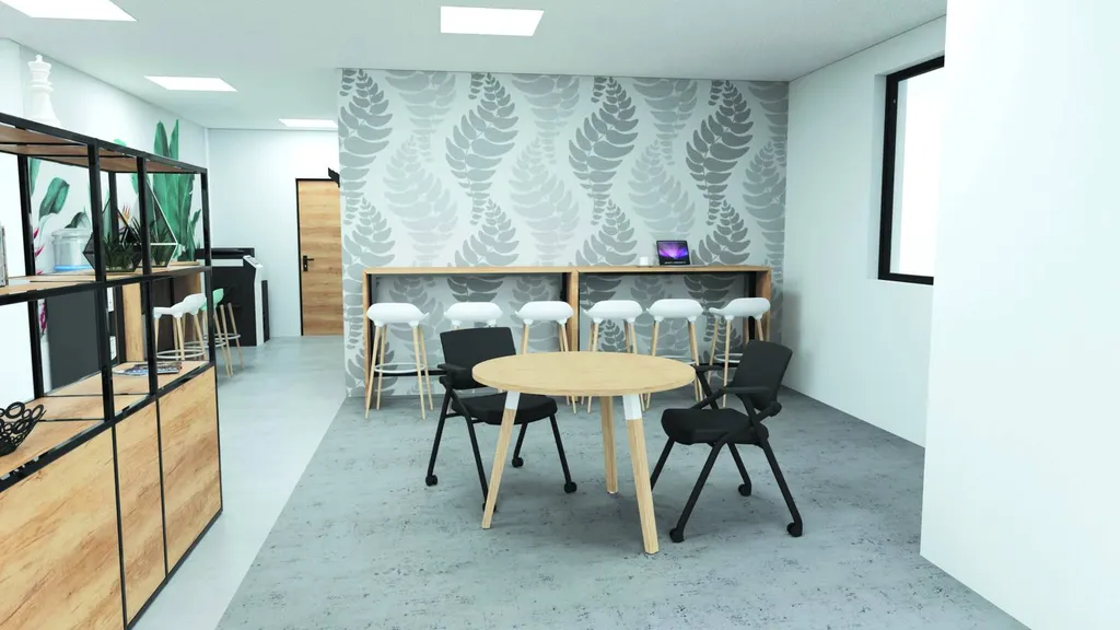 Table de réunion design pour 4 personnes à installer dans un open-space à Marseille