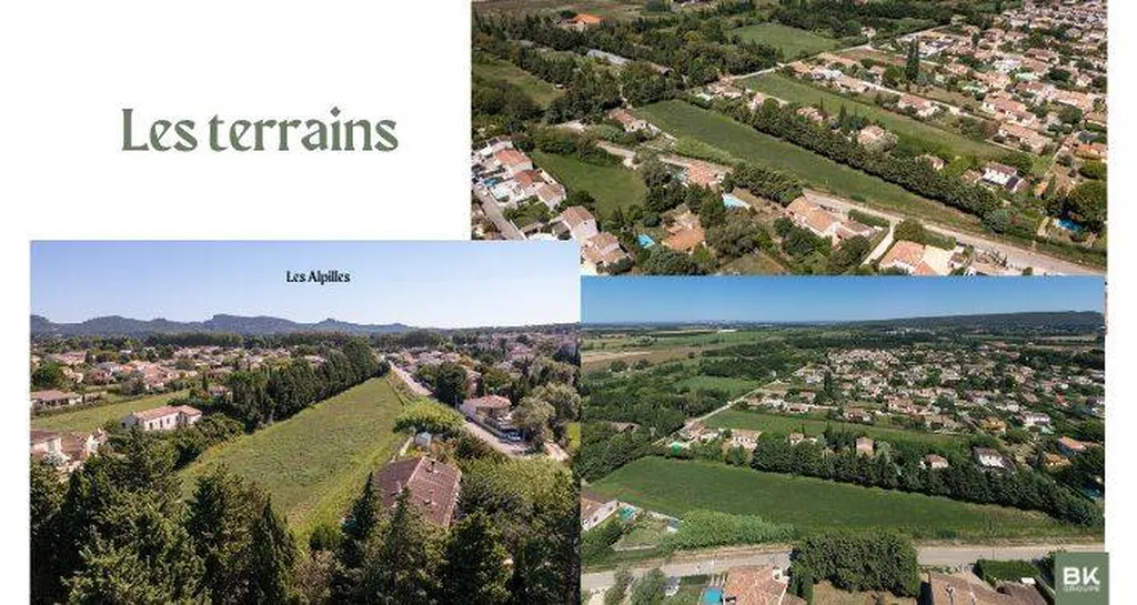 Parcelles constructibles dans un lotissement sécurisée haut de gamme à Fontvieille, authentique village des Alpilles.