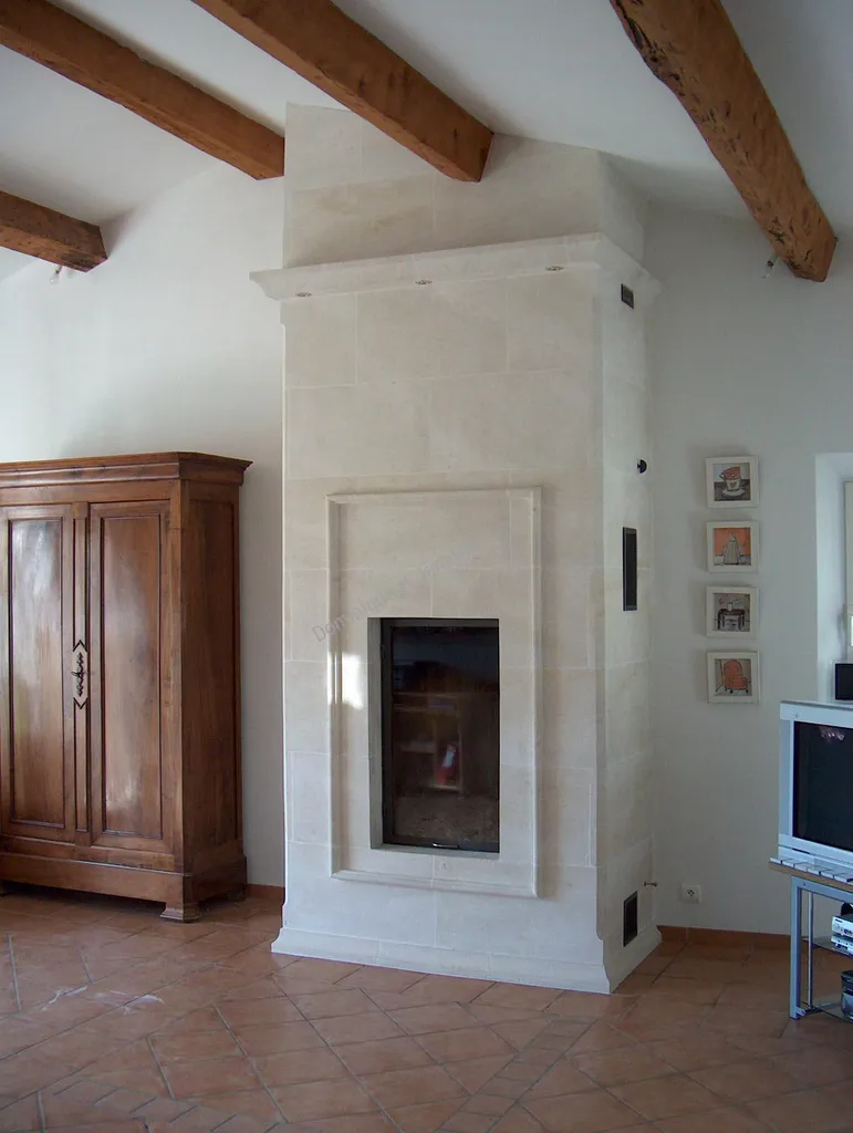 Cheminée originale avec foyer fermé TOTEM