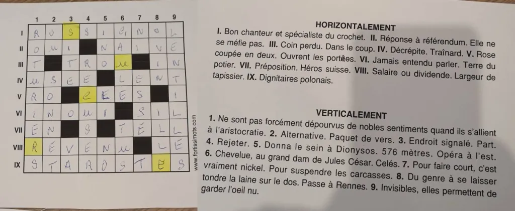 ESCAPE GAME MOT FLECHES