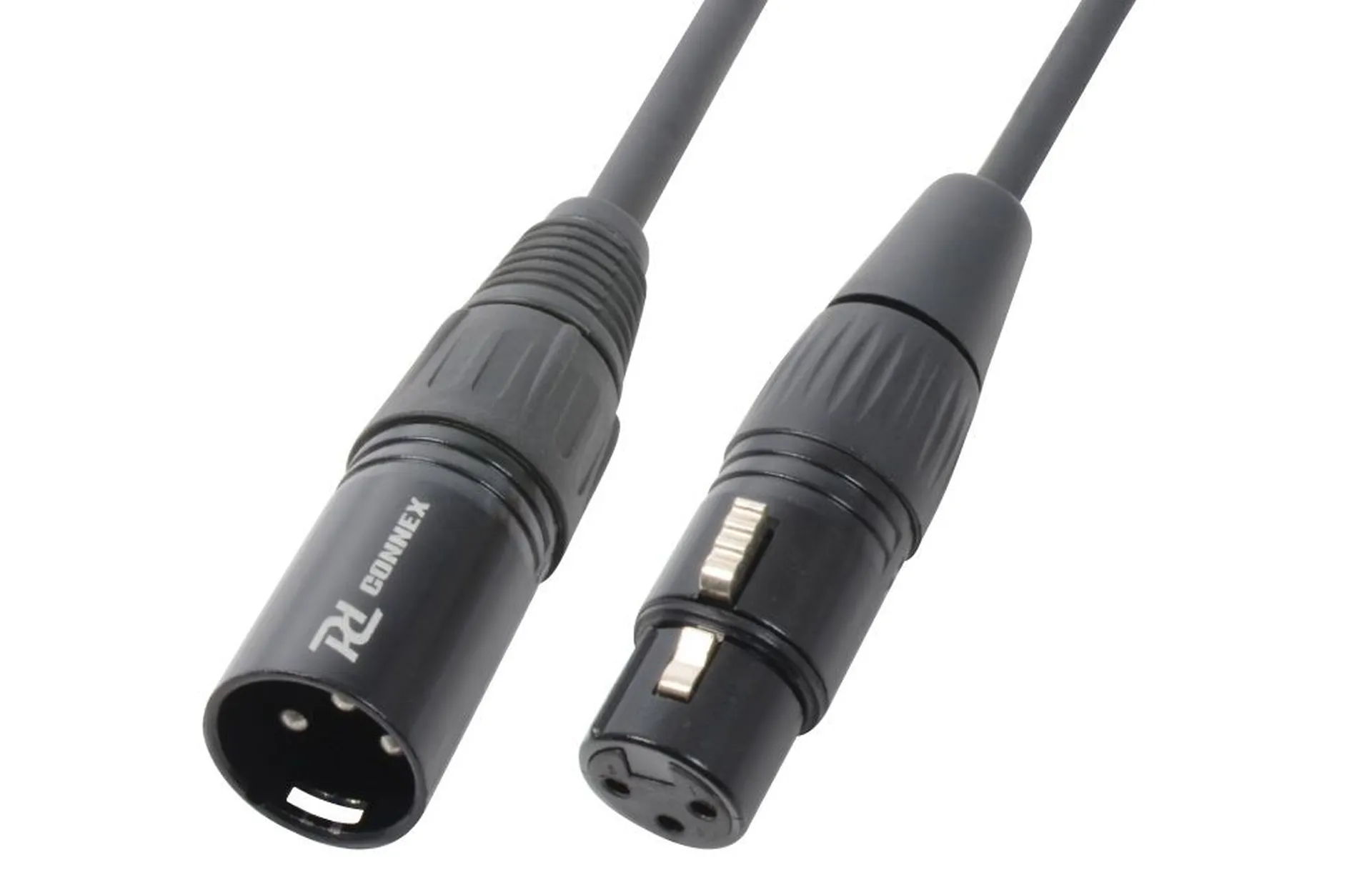 CORDON AUDIO XLR MÂLE / XLR FEMELLE, 6 M, NOIR - CX36-6