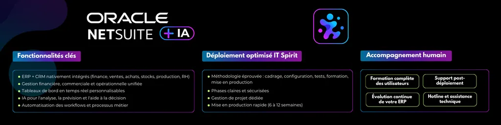 NetSuite + IA : ERP intelligent dès 15€/jour