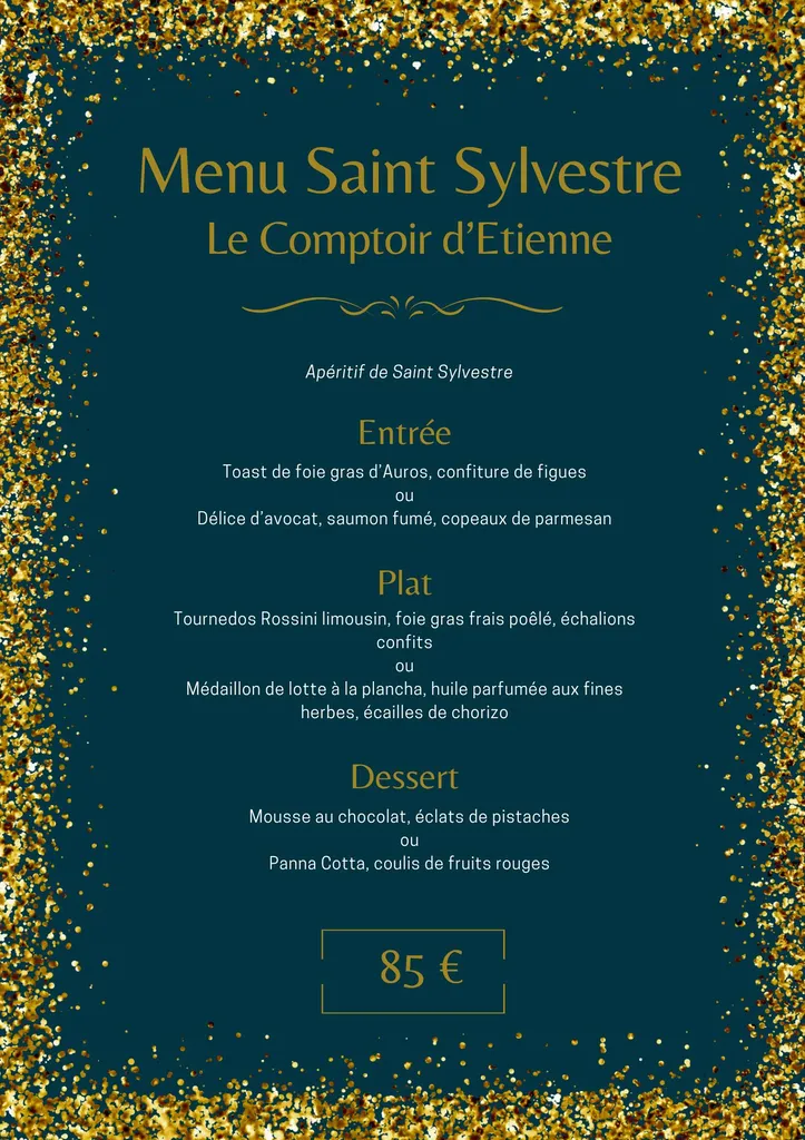 Le Menu de la Saint Sylvestre 2025