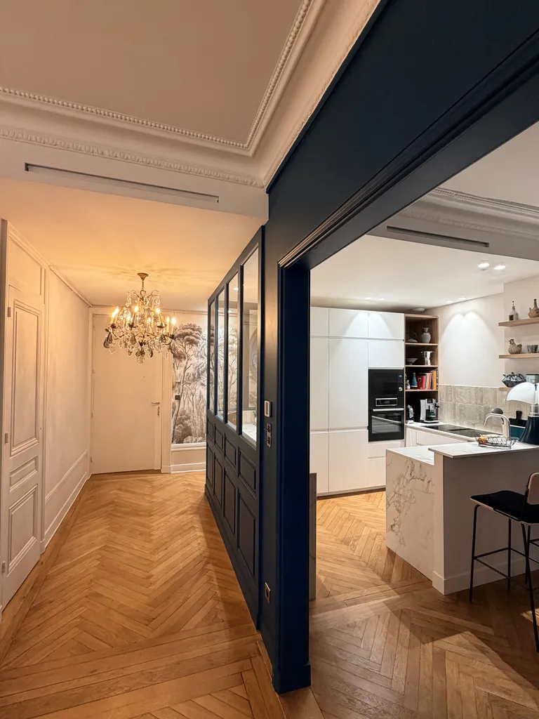 Grilles de soufflage dans appartement haussmannien