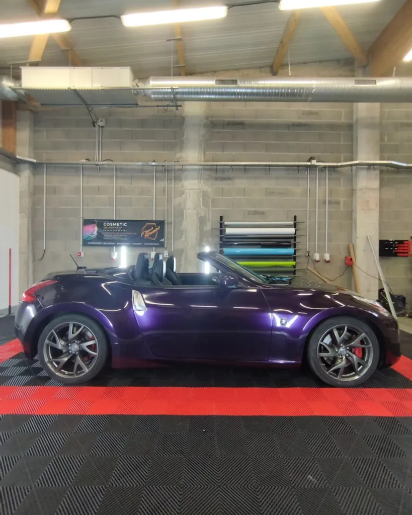 Covering complet Arlon PCC Infinit Purple Métal sur Nissan 370Z à Clermont-Ferrand