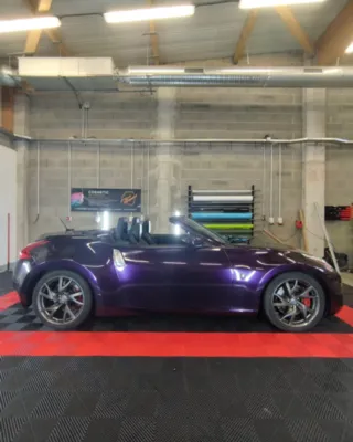 Covering complet Arlon PCC Infinit Purple Métal sur Nissan 370Z à Clermont-Ferrand