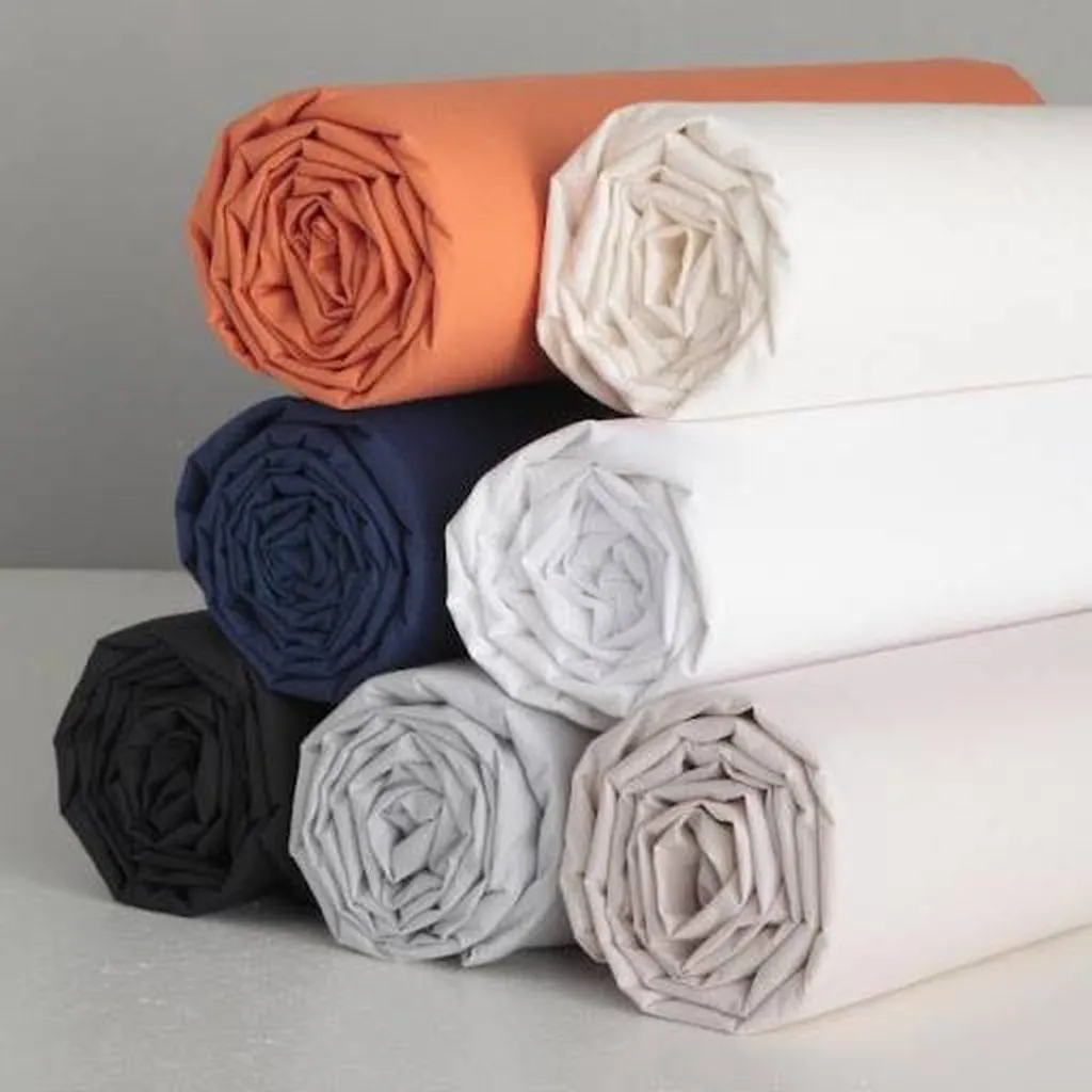 Vente draps housse en percale BLANC DES VOSGES