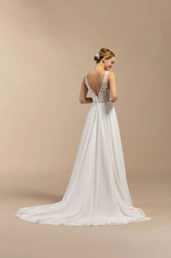 robe de mariée droite à Marselle