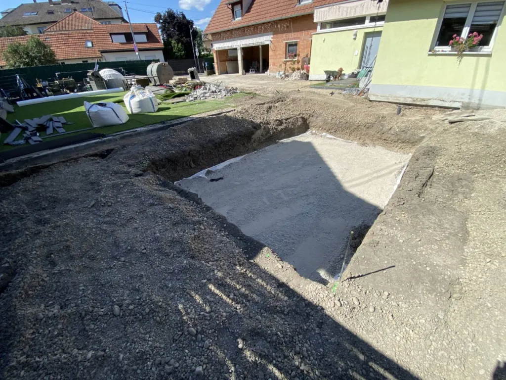 Société pour le terrassement d’une piscine à Illkirch Graffenstaden près de Strasbourg