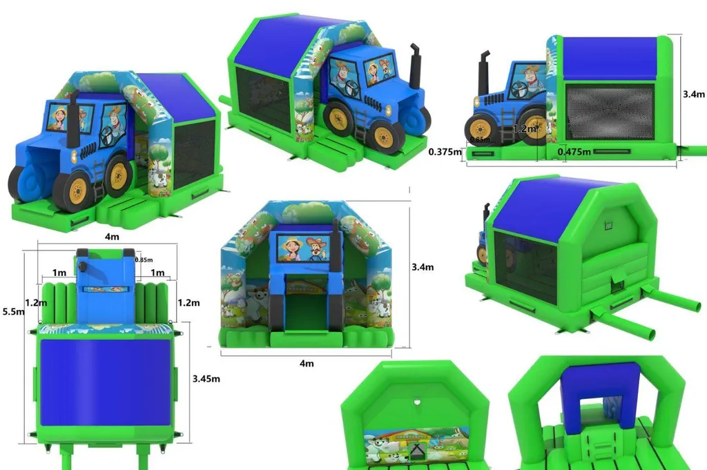Vente structure Combos Tracteur gonflable à Marseille et partout en France 