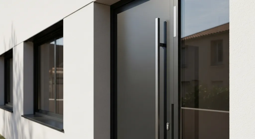 Remplacement de porte d'entrée en aluminium avec serrure multipoints de haute sécurité à Marseille et les Pennes-Mirabeau