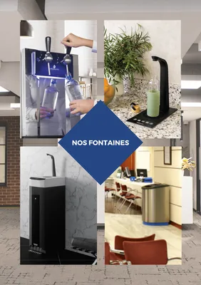 Fontaine à eau discrète pour les lieux publics