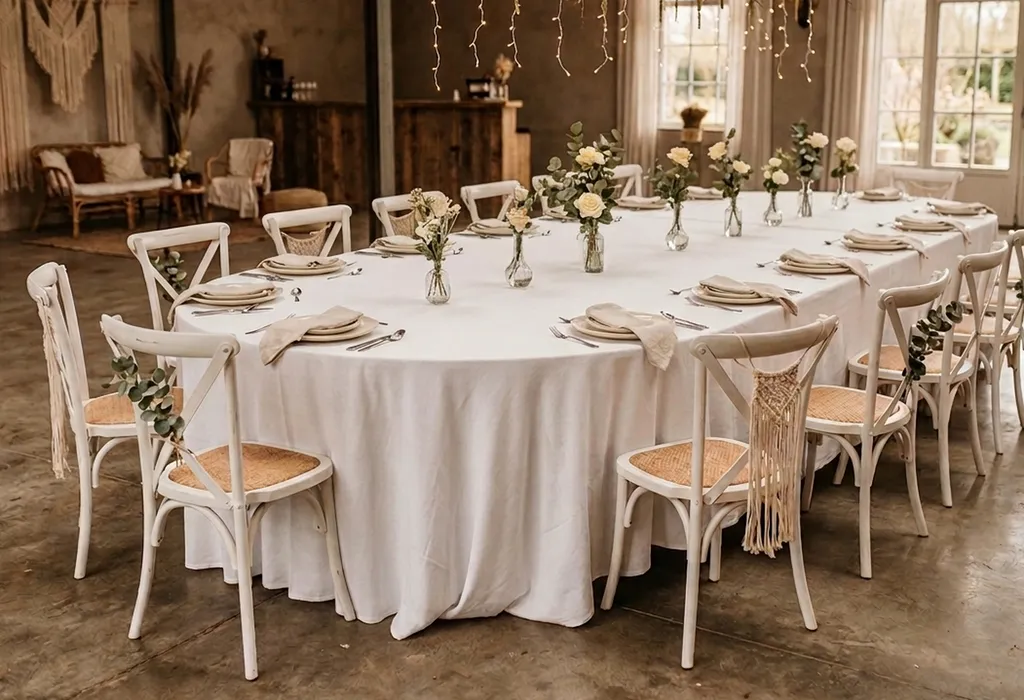 Location de table ovales 14 personnes longueur 3m à Lyon