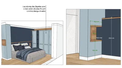 Création d'un espace habitable dans une dépendance à Marseille projection intérieur
