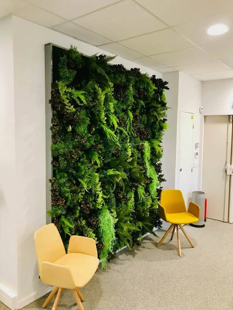 Mur végétal entreprise salon