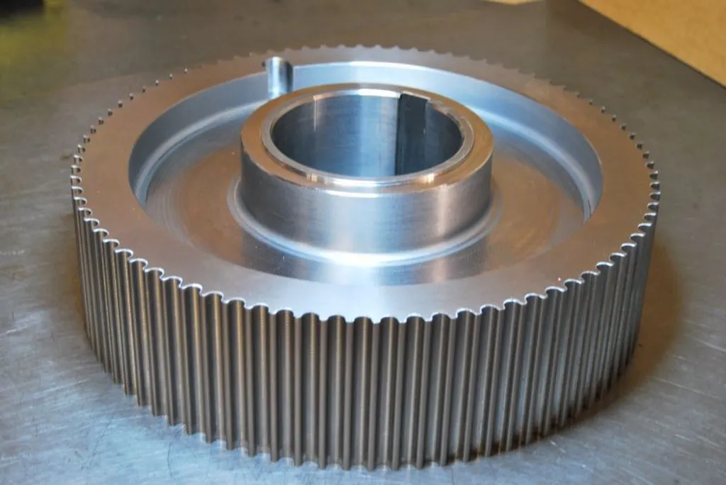 poulies crantées  avec courroies