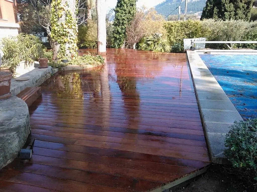 Terrasse en Merbau Parqueterie aixoise