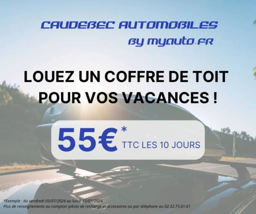 Location de coffre de toit pas cher près de Lillebonne