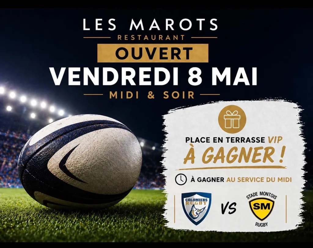 Jeux concours et ouverture le Vendredi 8 Mai au RESTO LES MAROTS à colomiers
