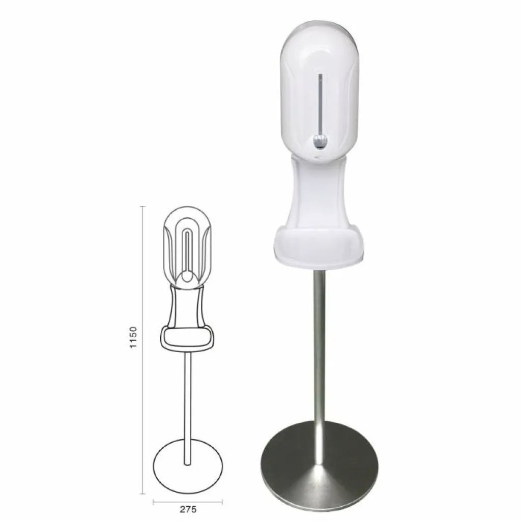 distributeur de gel hydroalcoolique zoom schema