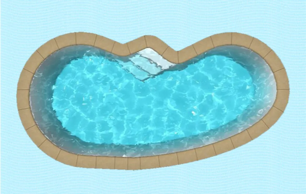 PISCINE COQUE BLUE BREEZE - 6M40 X 2M40