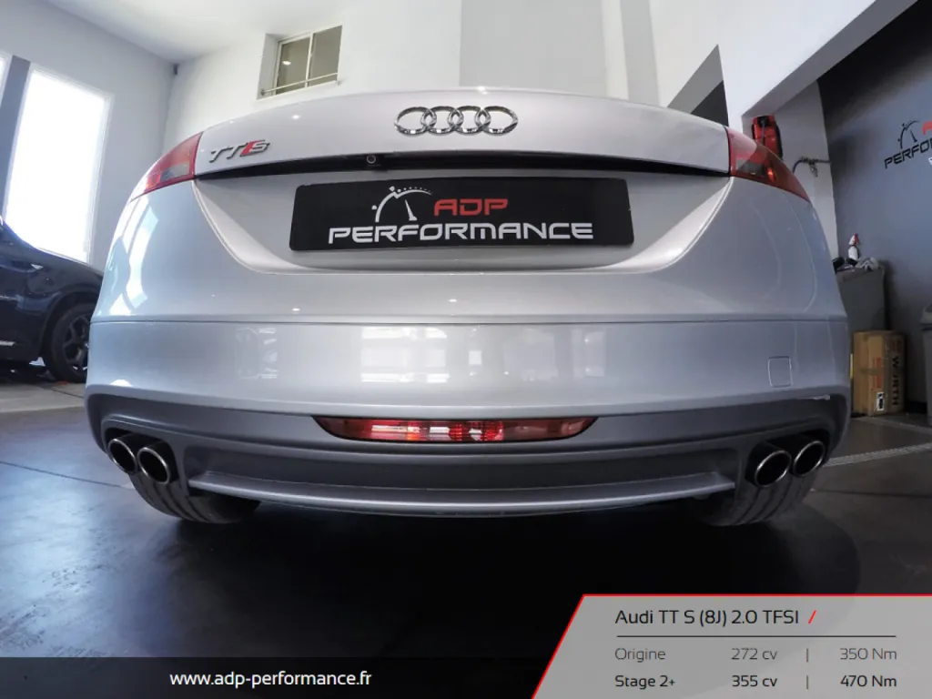 Reprogrammation moteur Avignon - Audi TTS 2.0 TFSI 272 Stage 2 ADP Performance