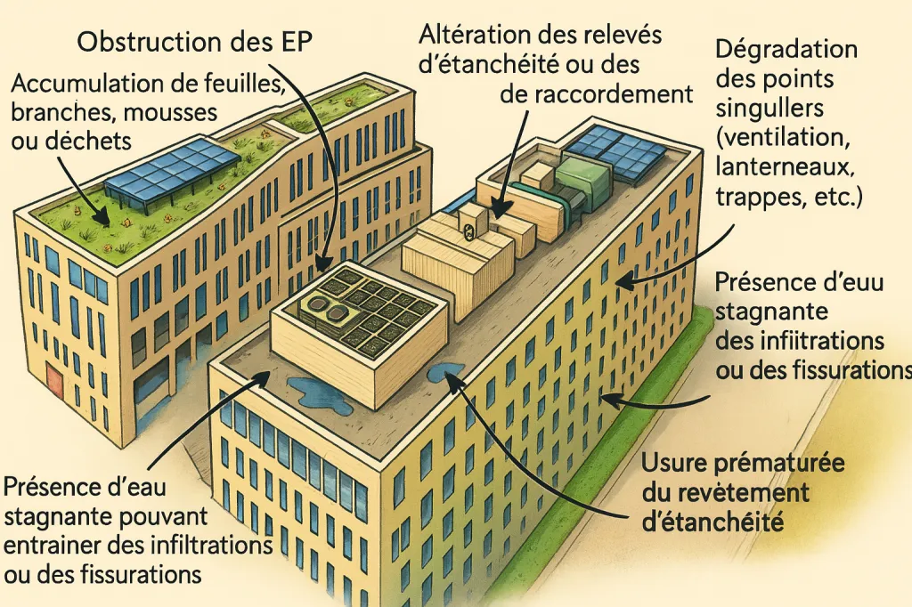 Contrat d'entretien de toiture-terrasse