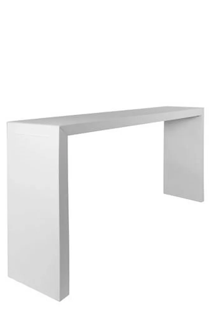 Location Desk Pliant Aluminium Blanc - Comptoir XL & Table Haute (230 cm)