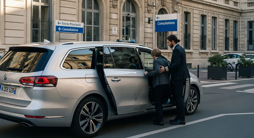 Transport conventionné assis de patients en taxi spécialisé pour les trajets vers Marseille