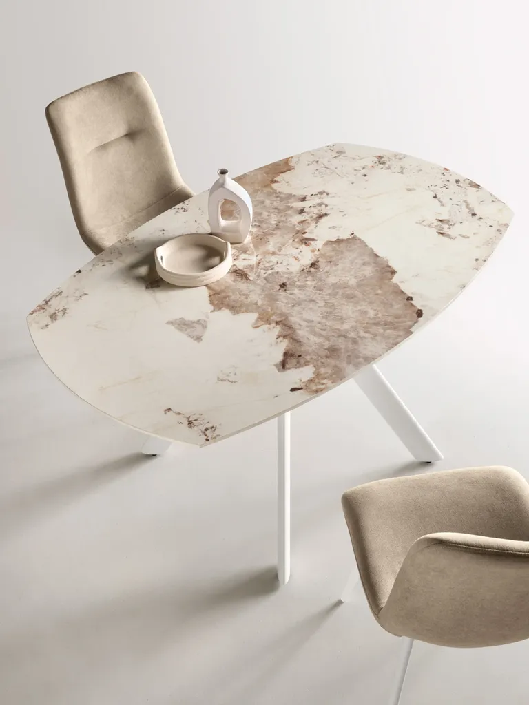 table extensible Round Glossy pandora top Plan-de-Campagne