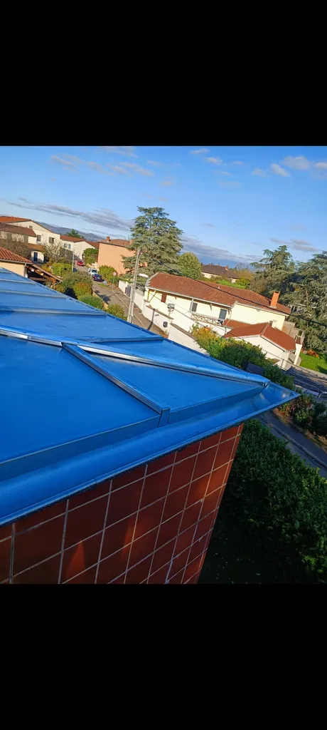 Création de charpente et couverture zinc sur toit terrasse à Charbonnières-les-Bains proche d'Ecully