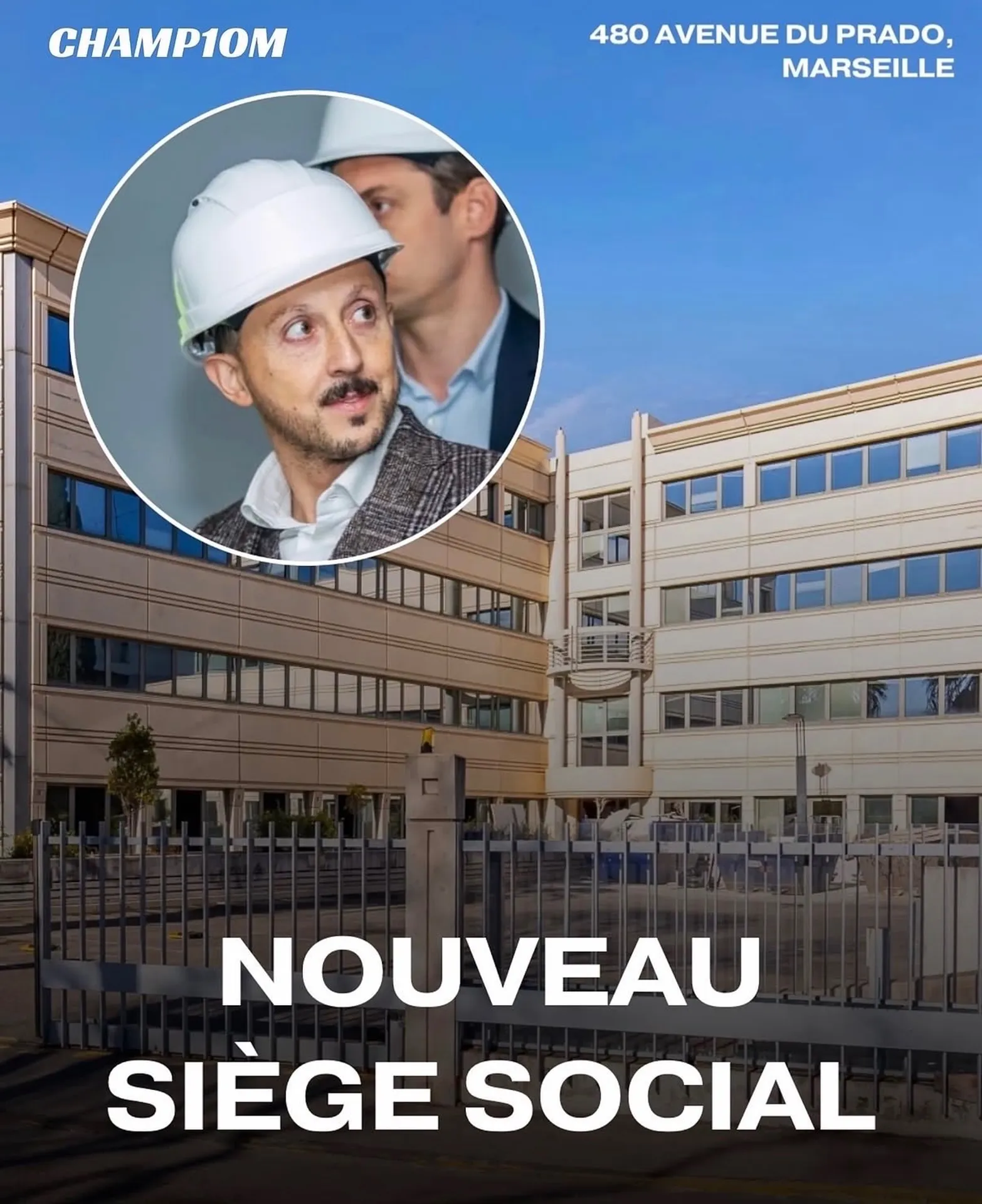 IINFRAROUGE assure la sécurité du chantier de rénovation du nouveaux siège sociale de L'Olympique de Marseille