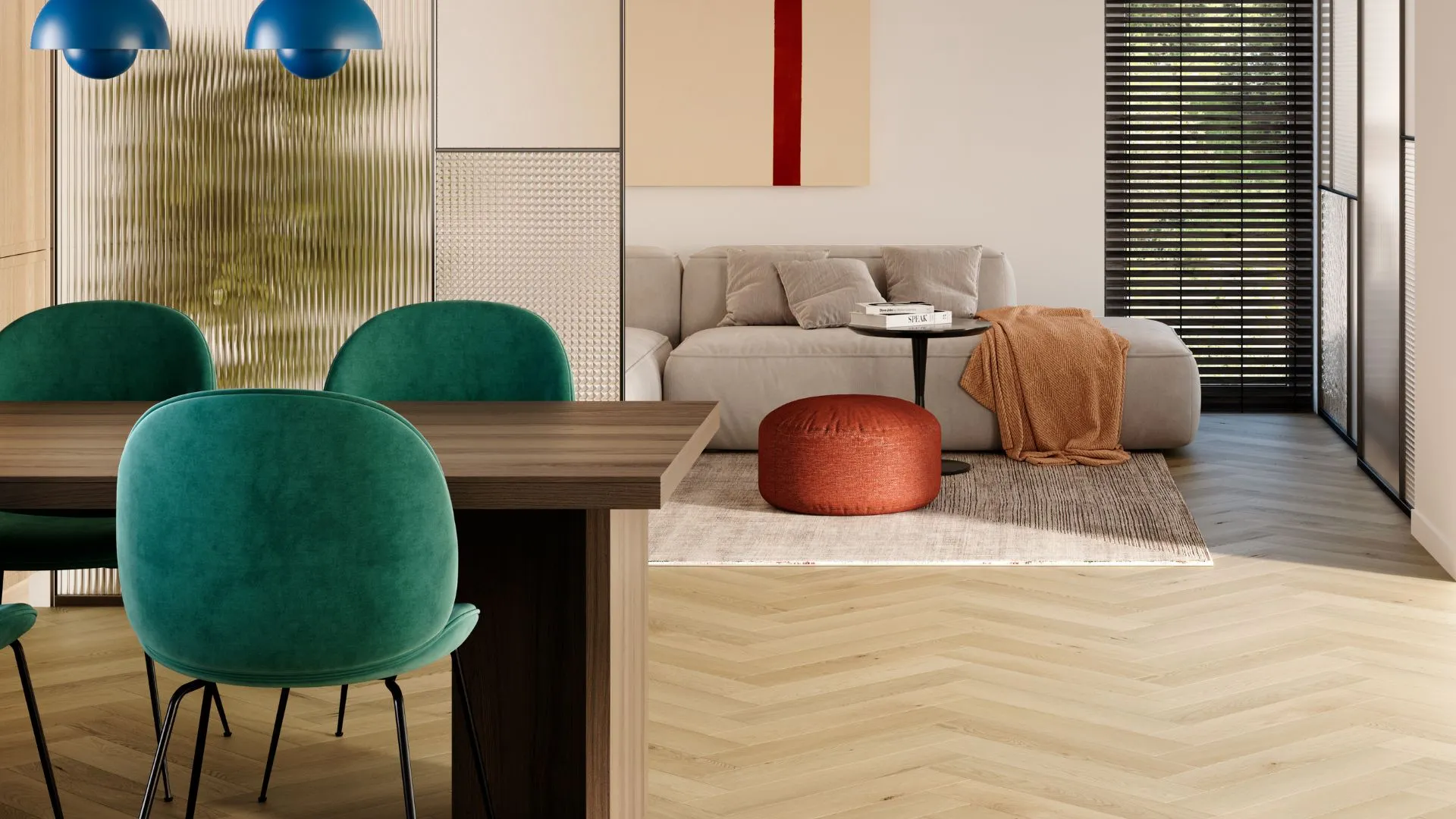 Parquet lamett Baton rompu 