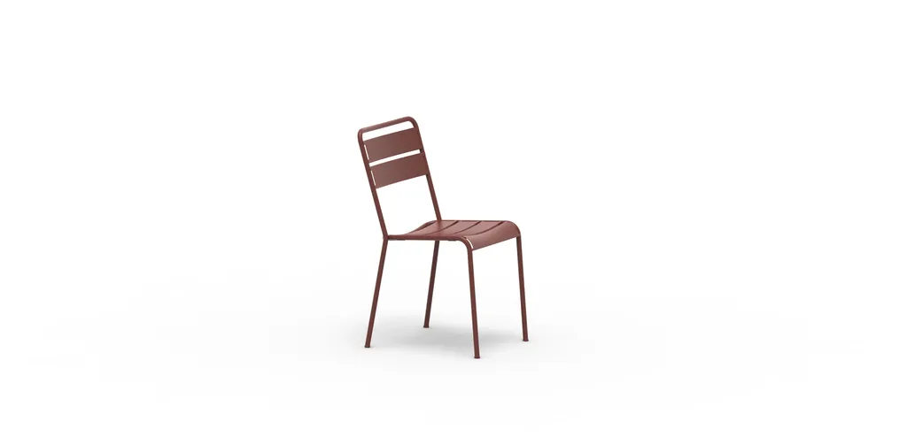 Chaise Twist design outdoor en acier galvanisé par Vermobil disponible chez Ginette Design à Labège proche Toulouse
