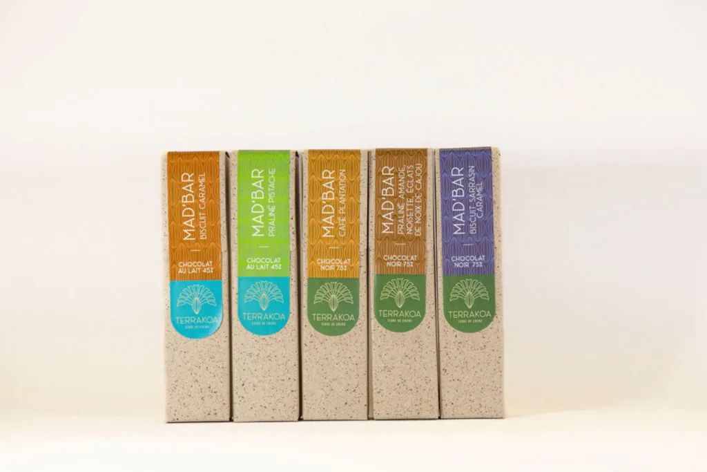 Les Mad’Bar Terrakoa, des barres chocolatées gourmandes aux cœurs fondants et saveurs originales
