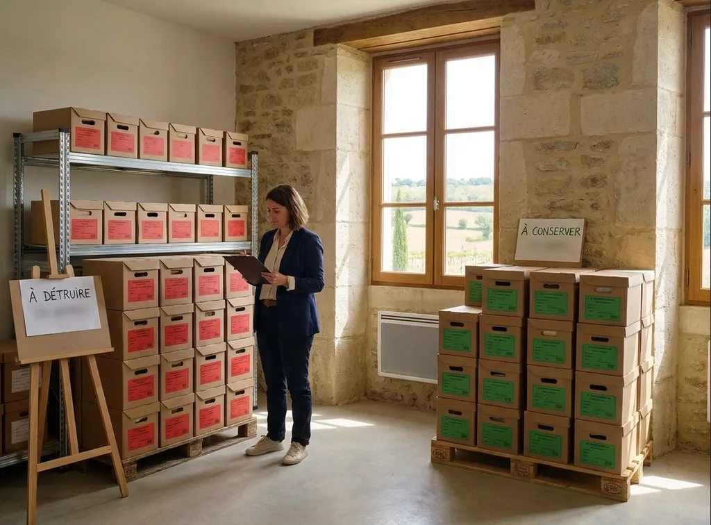 Préparation collecte archives tri cartons étiquetage organisation validation destruction conservation responsable référent PACA Recyclage Aix Marseille Bouches-du-Rhône