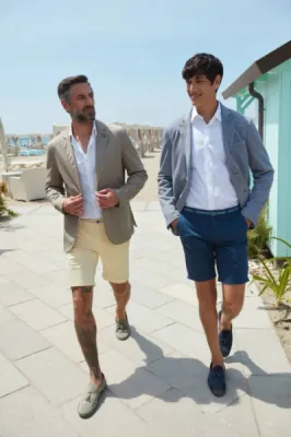Bermuda chino homme Mason's Torino Summer beige : l'élégance italienne à Dieppe chez La Suite by Urban Chic