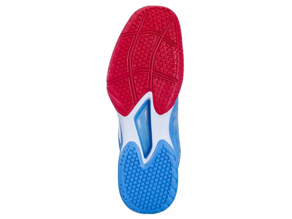 packshot chaussure babolat bleu ciel semelle