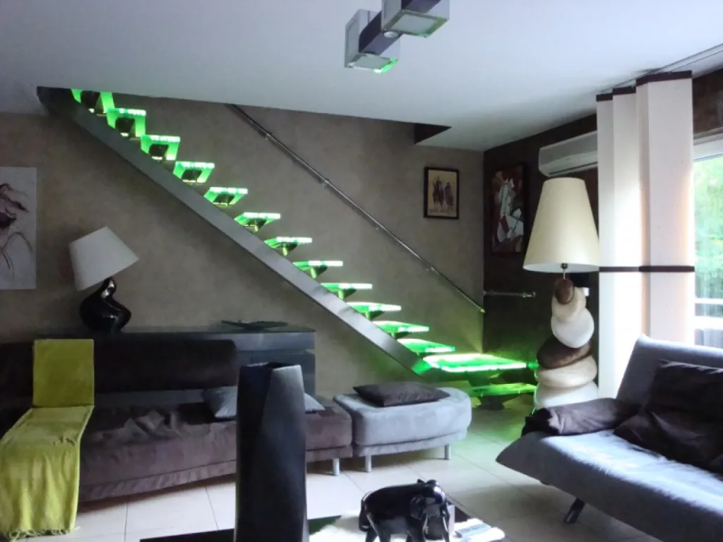 Escalier en verre