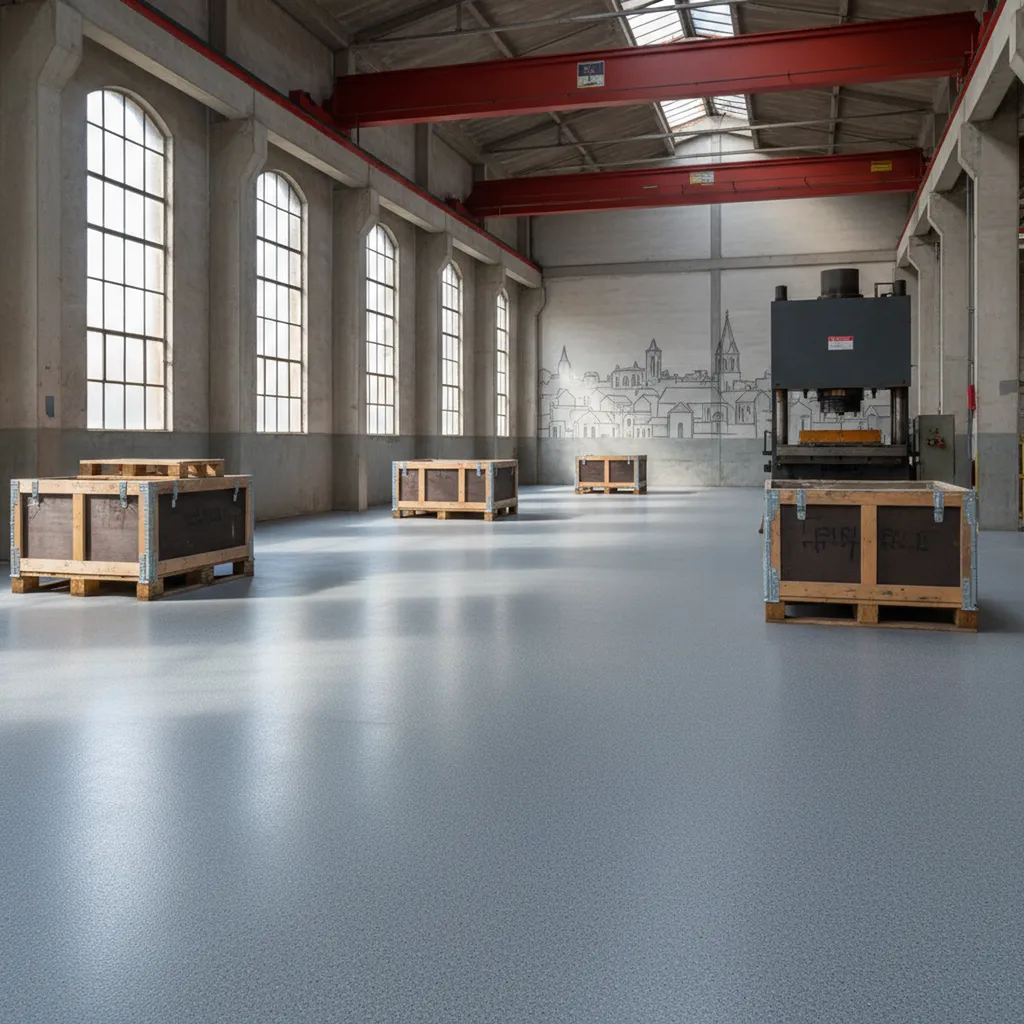 Sols techniques pour zones à charges lourdes à Dijon : revêtements industriels haute performance adaptés aux contraintes de portance et au poinçonnement mécanique