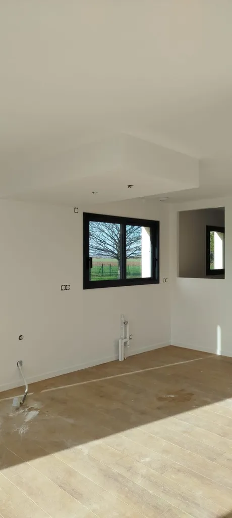 Maison neuve, enduit lissé, peinture pistolet Airless entre Évreux et Vernon