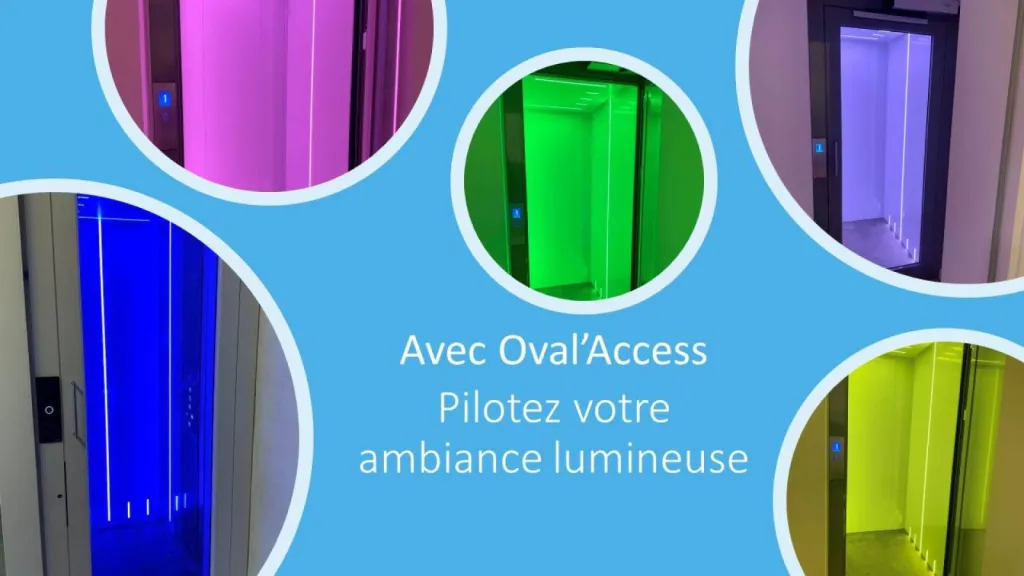 Panel des possibilités offertes par l'ascenseur de maison intérieur sur 3 niveaux à Carry le Rouet près de Marseille dont les possibilités sont multiples