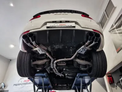 Echappement Cende exhaust à clapet Porsche Macan Turbo 3.6 400cv | ADP Performance Sud
