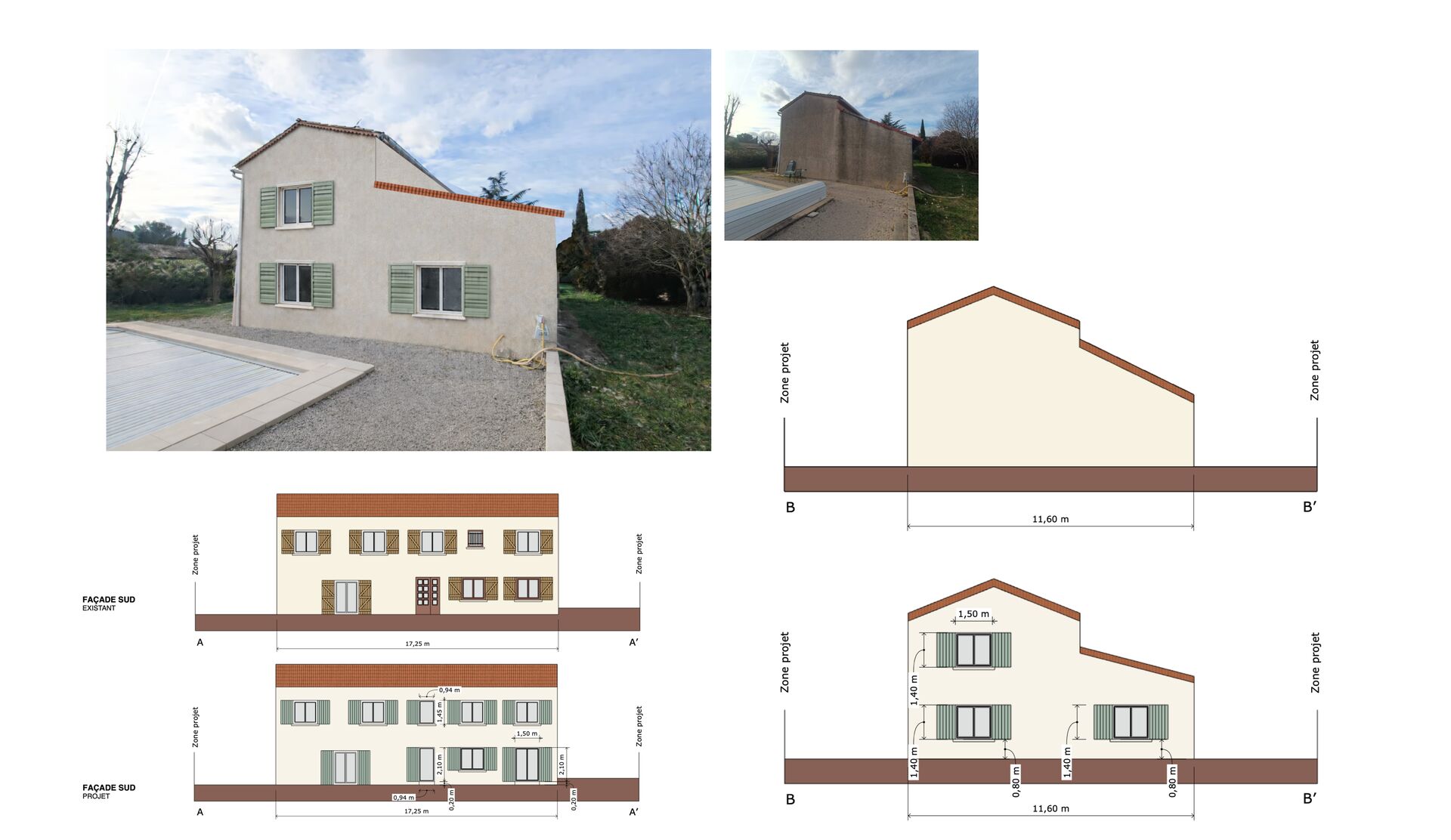 Rénovation d'une maison avec réaffectation de la grange en habitation, chiffrage et étude par l'Agence MRC