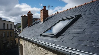 Création d’un puits de lumière avec fenêtre de toit Velux à Saint-Germain-en-Laye avec installation sécurisée, performance thermique et confort durable en toiture