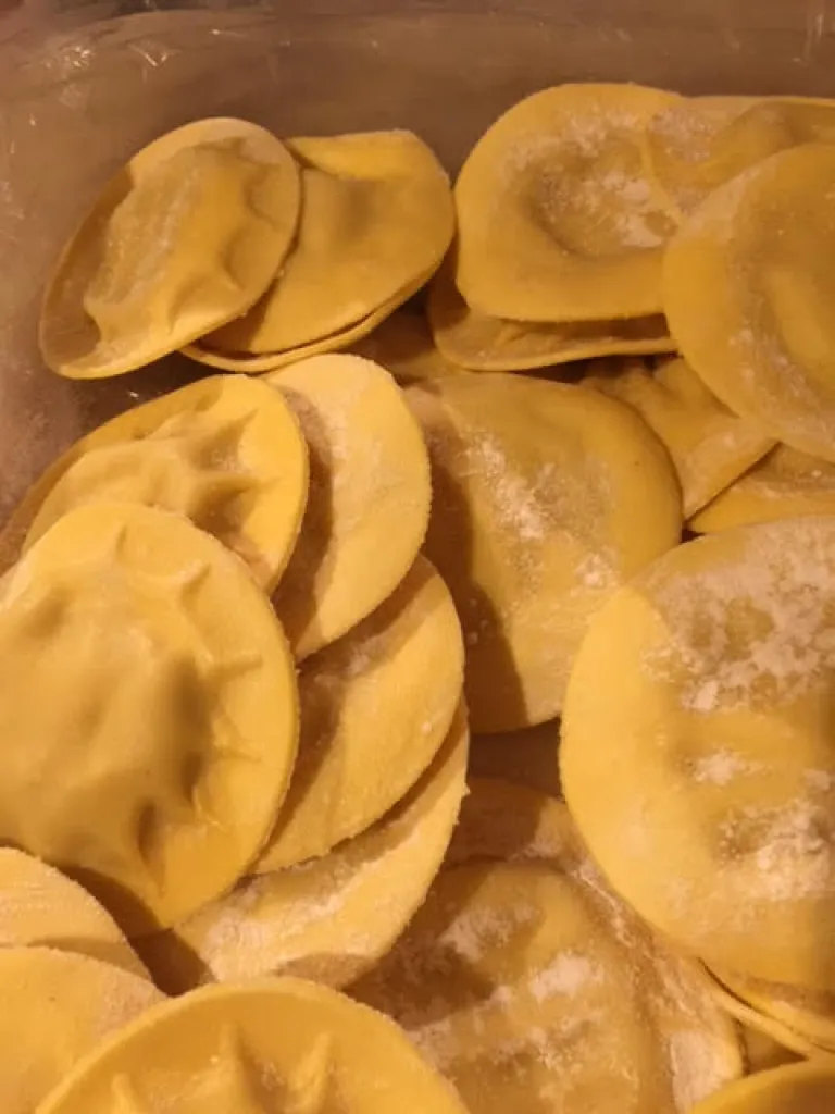 Agnoloni di natale, ravioli au foie gras