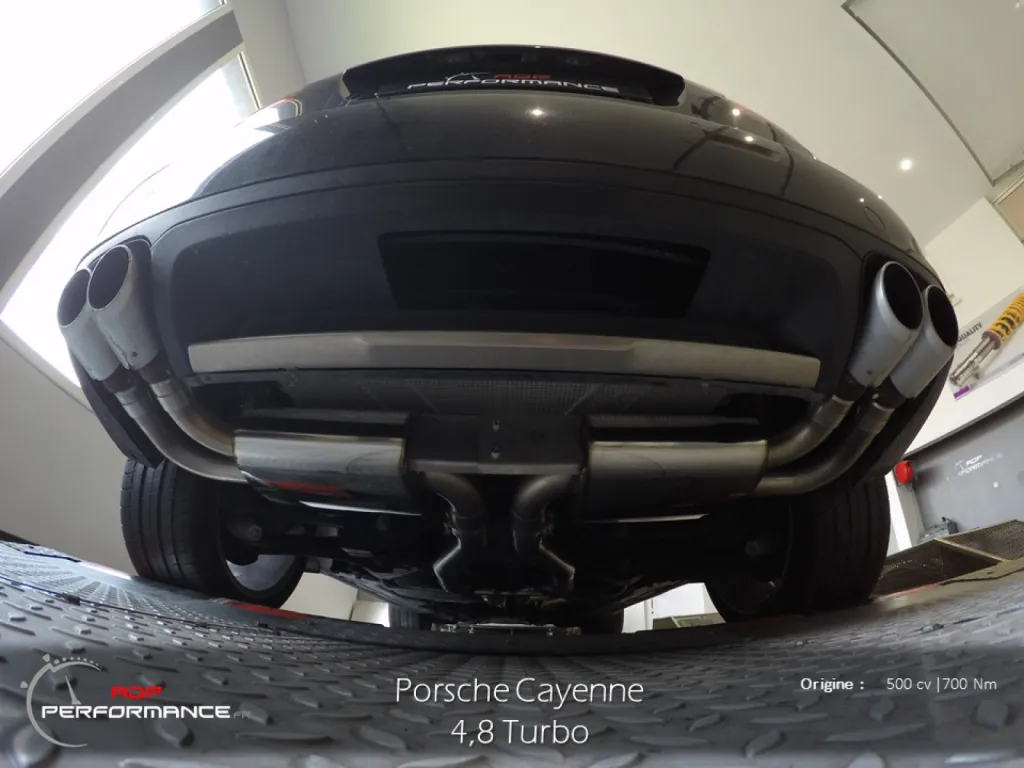 sorties d'échappement milltek pour porsche cayenne turbo
